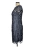 Patra 100% Polyester Gray Cocktail Dress Size 12 (petite) - photo 5