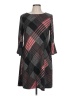 Sandra Darren Plaid Black Casual Dress Size 12 - photo 1