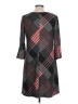 Sandra Darren Plaid Black Casual Dress Size 12 - photo 2
