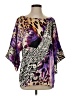 Cache Purple 3/4 Sleeve Blouse Size XS - photo 1
