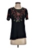 Tolani Collection 100% Viscose Black Short Sleeve Top Size XXS - photo 1