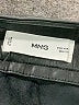MNG 100% Polyester Black Faux Leather Skirt Size S - photo 4