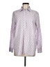 Gap 100% Cotton Polka Dots Purple Long Sleeve Button-Down Shirt Size M - photo 1