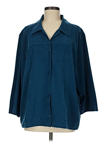 Joanna 3/4 Sleeve Button-Down Shirt (view 1)