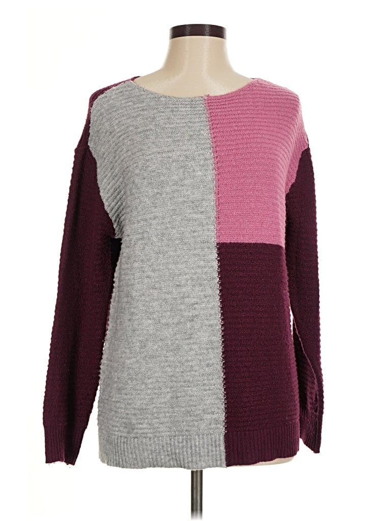 Pre-owned Staccato Pullover Sweater In Burgundy