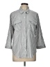 Como Blu 100% Polyester Stripes Gray 3/4 Sleeve Blouse Size L - photo 1