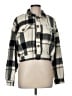 Shein 100% Polyester Plaid Gray Jacket Size M - photo 1