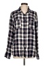 Como Vintage 100% Rayon Plaid Ivory Long Sleeve Button-Down Shirt Size L - photo 1
