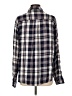 Como Vintage 100% Rayon Plaid Ivory Long Sleeve Button-Down Shirt Size L - photo 2