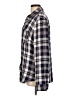 Como Vintage 100% Rayon Plaid Ivory Long Sleeve Button-Down Shirt Size L - photo 5