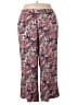 Ellos Paisley Pink Casual Pants Size 3X - photo 1