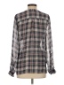 Joie Plaid Gray Long Sleeve Blouse Size XS - photo 2
