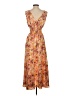 Assorted Brands Floral Orange Casual Dress Size S (estimated) - photo 2