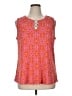 Juniper + Lime Orange Pink Sleeveless Blouse Size XL - photo 1