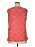 Juniper + Lime Orange Pink Sleeveless Blouse Size XL - photo 2