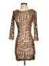 Forever 21 Animal Print Brown Cocktail Dress Size S - photo 1