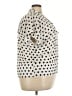 Assorted Brands 100% Rayon Polka Dots Ivory Short Sleeve Blouse Size 2X - photo 4