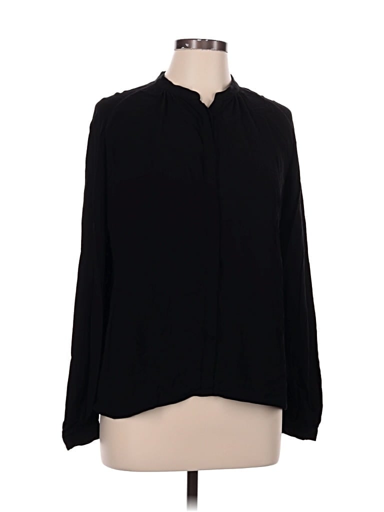 Pre-owned Brass Long Sleeve Blouse In Black