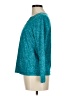 Basic Editions 100% Cotton Teal Long Sleeve Blouse Size M - photo 5