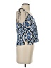 Zara Damask Blue Sleeveless Blouse Size S - photo 4