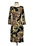 JM Studio Animal Print Black Gold Casual Dress Size S - photo 1