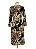 JM Studio Animal Print Black Gold Casual Dress Size S - photo 2