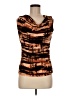 Shape FX 100% Polyester Brown Sleeveless Top Size 6 - photo 1
