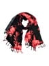 Hibiscus Collection 100% Rayon Floral Red Scarf One size - photo 1