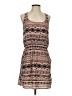 Guess 100% Polyester Graphic Brown Casual Dress Size S - photo 1