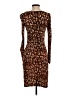 L.K. Bennett Animal Print Brown Cocktail Dress Size 2 - photo 2