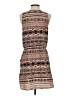Guess 100% Polyester Graphic Brown Casual Dress Size S - photo 2