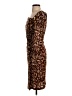 L.K. Bennett Animal Print Brown Cocktail Dress Size 2 - photo 5