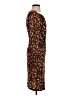 L.K. Bennett Animal Print Brown Cocktail Dress Size 2 - photo 4