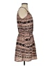 Guess 100% Polyester Graphic Brown Casual Dress Size S - photo 4