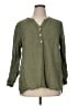 Talbots 100% Linen Green 3/4 Sleeve Blouse Size XL - photo 1
