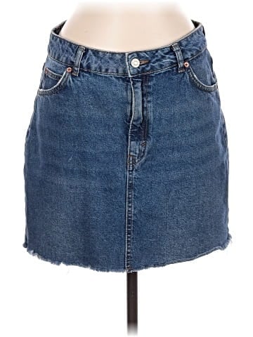 Topshop Denim Skirt (view 1)