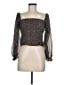 Kourt 100% Polyester Brown Long Sleeve Blouse Size M - photo 1