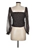 Kourt 100% Polyester Brown Long Sleeve Blouse Size M - photo 2