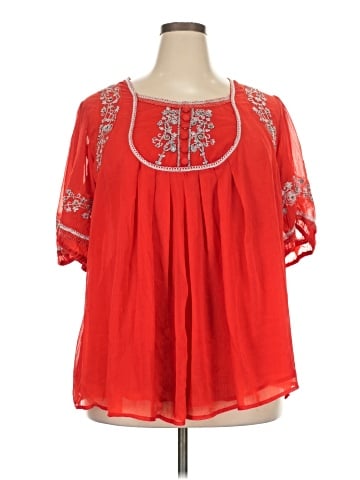 Denim 24/7 Short Sleeve Blouse (view 1)