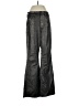 American Eagle Outfitters 100% Polyurethane Metallic Silver Black Casual Pants Size 4 - photo 1