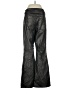 American Eagle Outfitters 100% Polyurethane Metallic Silver Black Casual Pants Size 4 - photo 2