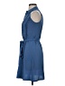 Ann Taylor 100% Polyester Blue Casual Dress Size 0 - photo 5