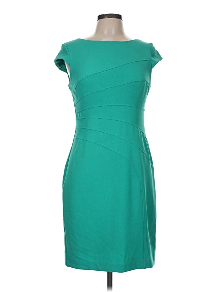 Pre-owned Sandra Darren Cocktail Dress In Teal