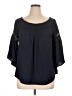 Jennifer Lopez 100% Polyester Black 3/4 Sleeve Blouse Size XL - photo 1