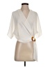 Topshop Ivory Short Sleeve Blouse Size 2 - photo 1