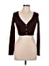 Shein Brown Long Sleeve Top Size M - photo 1