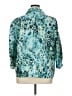 Chico's 100% Polyester Print Teal Raincoat Size XL (3) - photo 2