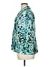 Chico's 100% Polyester Print Teal Raincoat Size XL (3) - photo 5