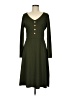 BAILEY'S BLOSSOMS Solid Green Casual Dress Size M - photo 1