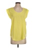 Frenchi 100% Polyester Yellow Short Sleeve Top Size XS - photo 1